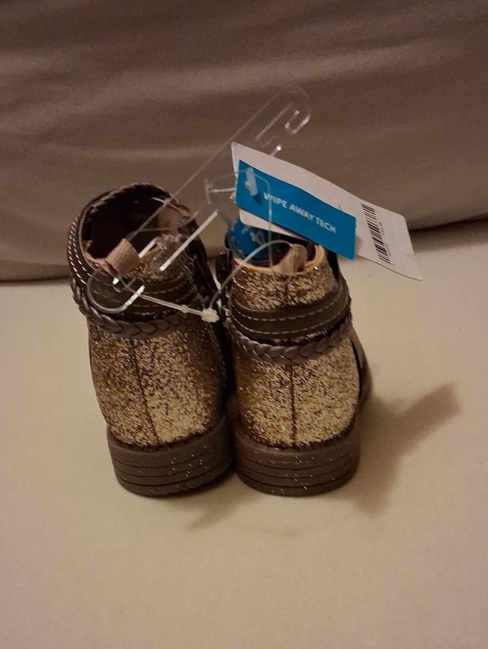 Carter's Glitter Ankle Boots - Gold/Brown